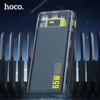 HOCO 65W Power Bank 20000mAh PD Fast Charging FCP Powerbank Mobile Phone External Battery For MacBook iPad iPhone Xiaomi Samsung