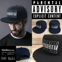 หมวกแก๊ป ฮิปฮอป (HipHop Advisory Cap) สีดำ ปีกหมวกดำ F7Ah47-0001 คําแนะนําการขายที่ร้อนแรงในเดือนนี้