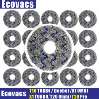 Replacement Ecovacs T10 TURBO /Deebot X1 /OMNI / X1 TURBO T20 Omni Vacuum Cleaner Mop Cloth Washable Mop Pads Parts Accessories