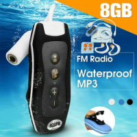 Mini MP3 Music Player IPX8 Waterproof Rechargeable with Vedio Media 4G/8G Underwater Running Electronic Devices Mp3 Player