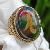 CINCIN BATU PANCAWARNA EDONG GAMBAR KRIS TOP QUALITY