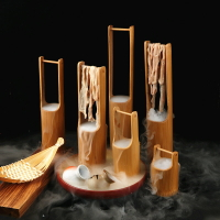 刺身裝飾竹筒干冰筒竹木小提竹桶日料壽司點綴擺盤海鮮干冰杯竹筒