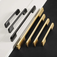 Modern Bar Handle Drawer Cabinet Door Handle Furniture Handle ( Matt Black / Matt Gold )