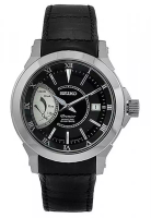 Seiko Jam Tangan Pria Seiko Kinetic Original Garansi Resmi Strap Leather Black SRG001-2 SRG001P2
