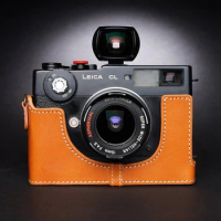 For Leica CL Genuine leather cowhide Bag Body Genuine Leather Half Case Bag