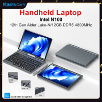 12th Gen Intel Alder Lake N100 Mini Gaming Laptop 8 Inch Touch Screen 12G DDR5 Windows 11 Notebook Pocket Computer 2 in 1 WiFi6
