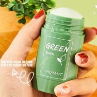 Green Tea Mask Face Clean Green Tea Cleansing Deep Moisturizing Shrink Pores Blackhead Acne Facial Korean Skin Care