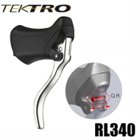 TEKTRO RL340 320g/Pair Racer Road Bike Aluminum Aero Lever Quick Release Mechanism with Rubber Hood for 23.8-24.2mm Handlebar