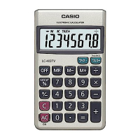 CASIO  8位數大螢幕攜帶型計算機-(LC-403TV)