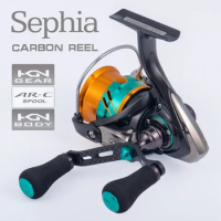 Japan Brand Lurekiller Carbon Spinning Reel Egi Reel Sephia Lt 2500S/3000S Shallow Spool 8+1BB Long Cast Lure Fishing Reel