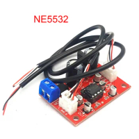 NE5532/AD828 Audio OP AMP Moving Coil Microphone Preamps Pre-Amplifier Pre-amp Magnetic Head Phono Amplifier Board With Cable