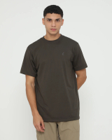 Erigo T-Shirt Embro Basilio Dark Grey - Kaos Abu Abu Tua Pria dan Wanita