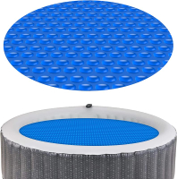 Hot Tub Spa Solar Bubble Cover Blanket for Round Inflatable Hot Tub Spa Pool Thermal Insulation Floa