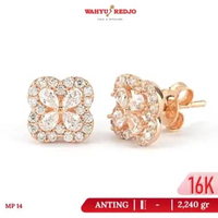 Anting-Anting Emas 16K Gemstone Tusuk Wahyu Redjo AN-16K-31737961-PMR