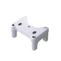 Unisex Household Toilet Step Stool - Stay Safe Comfortable All Day Toilet Stool Multifunctional Curved Design Portable