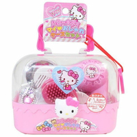 小禮堂 Hello Kitty 吹風機玩具組 附手提盒 梳妝玩具 扮家家酒 (粉 大臉)