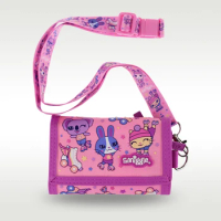 Australia Smiggle Original Kids Wallet Girl Purple Rabbit Clutch Wallet Leather Card Bag Coin Wallet Original High Quality