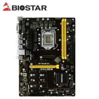 B250 Motherboard LGA1151 For BIOSTAR TB250-BTC PRO 12PCIE Can 12 Video Card Mining used For BTC ETH ZEC ETC XMR Mining B250 DDR4