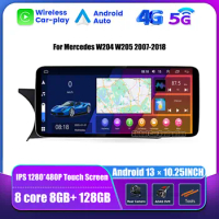 Android For Mercedes W204 W205 2007-2018 Car GPS Navi Player WIFI 4G SIM Carplay BT Google Touch Screen Multimedia Stereo