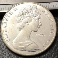1966 Australia 50 Cents Silver Plated Copy Coin