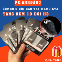 Combo 5 Đôi Bao Tay Chơi Game Sợi Bạc Memo Gt3 Tặng Kèm 10 Đôi Găng Tay Chơi Game H3 Chống Mồ Hôi Ch