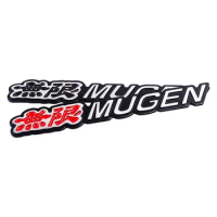 3D Metal Mugen Logo Car Trunk Emblem Badge For Honda Civic Accord 7 Type R FN2 FK8 Fit Jazz RS CRX Mugen Sticker Accessories