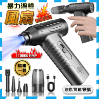 【免運】暴力吹風機 渦輪風扇 暴力風扇 暴力渦輪風扇 渦輪吹風機 暴力渦輪吸塵槍 強力吹風機 吹吸倆用 無級變速