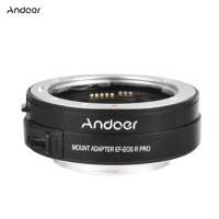 Andoer EF-EOS R Lens Adapter Auto Focus Lens Adapter Ring for Canon EF/EF-S Lens to Canon EOS RP/R5/R6/R3/C70/R5C/R7/R10/R8/R50