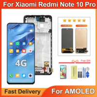 Super AMOLED Screen for Xiaomi Redmi Note 10 Pro M2101K6G M2101K6R LCD Display Touch Screen Digitizer for Redmi Note 10 Pro