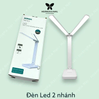 Đèn LED TGX-AC5 (2 NHÁNH-48 bóng SIÊU SÁNG), đèn nối mi, nail, để bàn học chống cận, cảm biến 3 nấc 