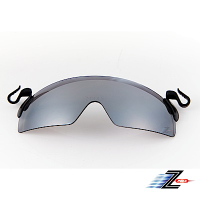【Z-POLS】一組兩入 夾帽式可上掀 採用頂級PC防爆抗UV400電鍍水銀黑太陽眼鏡