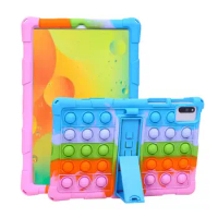 Rainbow Silicone Tablet Case For Huawei MediaPad M5 Lite 8.0" JDN2-W09 L09 Kids Cover For MediaPad M6 8.4" 2019 VRD-AL09 VRD-W09