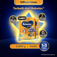 [BARU] Bebelac 1+ (1-3 Tahun) Vanila 2x800 gr Susu Pertumbuhan Bubuk