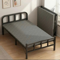 Giường gấp gọn có nệm kích thước ngang 1m4 dài 2m chịu lực 300kg