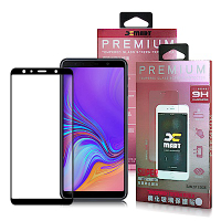 Xmart For Galaxy A7 2018 超透滿版 2.5D 鋼化玻璃貼-黑