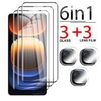 6in1 screen protector For vivo iQOO 12 Pro 2023 Full Cover curved Tempered Glass iQOO 12Pro Camera Lens Protective Glass IQOO12