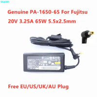 Genuine LITEON PA-1650-65 20V 3.25A 65W 5.5x2.5mm DELTA ADP-65HB AD AC Adapter For Fujitsu Laptop Power Supply Charger