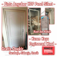 Prehung Pintu Angzdoor HDF Panel Set Kusen Kayu Gratis Ongkir Surabaya Sidoarjo kota Gresik kota