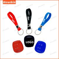 【Sale】Exclusive Silicone key case for Toyota Runner Corolla RAV4 Camry with Logo keychain