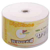 DigiStone 可印式A級 DVD+R 16X 裸裝 ( 600片)