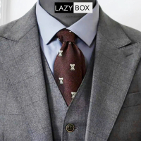 Hàng mới về Cà vạt caravat cho nam tie LAZYBOX công sở, Sartorial guys ( bản 7-7.5cm)