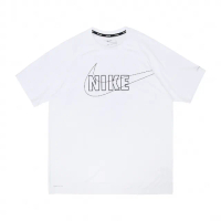 【NIKE 耐吉】短袖 Hydroguard Rashguard 男款 白 黑 防曬衣 速乾 短T(NESSD690-100)