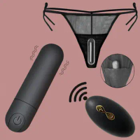 10 Speed Super Strong Vibration Clitoris G-spot Stimulator Strap on Underwear Mini Vibrators for Women Bullet Vibrating Panties