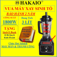 [3 Lít -Hẹn giờ]  Máy Xay Sinh Tố Công Nghiệp HAKAIO 3 Lít 1800W HẸN GIỜ PRO Tặng Sách E.Book Kinh D