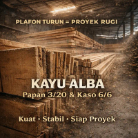 Kayu Kaso Plafon 3/20 & 6/6 ALBA (200/250cm) – Rangka Plafon Kuat & Stabil