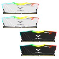 【最高現折268】TEAM 十銓 T-FORCE DELTA 炫光 DDR4 3200 雙通道32GB(16GB*2) 黑色/白色/CL16