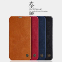 For Apple iPhone 12 Mini Genuine Nillkin Qin Flip Leather Case Cover Card Slot Pocket Ultra Slim Shell