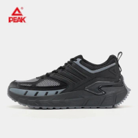 PEAK TAICHI Men Running Shoes Adaptive Lightweight Breathable Absorbing Sneakers Non-slip Wear Comfort Casual Sport Shoes