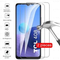 2Pcs HD Full Cover Tempered Glass For TCL 408 406 4G Screen Protector For TCL 40 NxtPaper 5G TCL406 TCL408 Tempered Glass Film