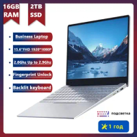 16GB RAM Gaming Laptops 15.6inch Laptop Computer Free Shipping 2TB SSD Windows11 NotebooK With Fingerprint Backlit BT 5G-WiFi